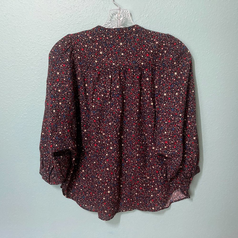 LAST CHANCE - Donating 5/25 Madewell Peasant Top in Starry Night XS - Picture 2 of 4